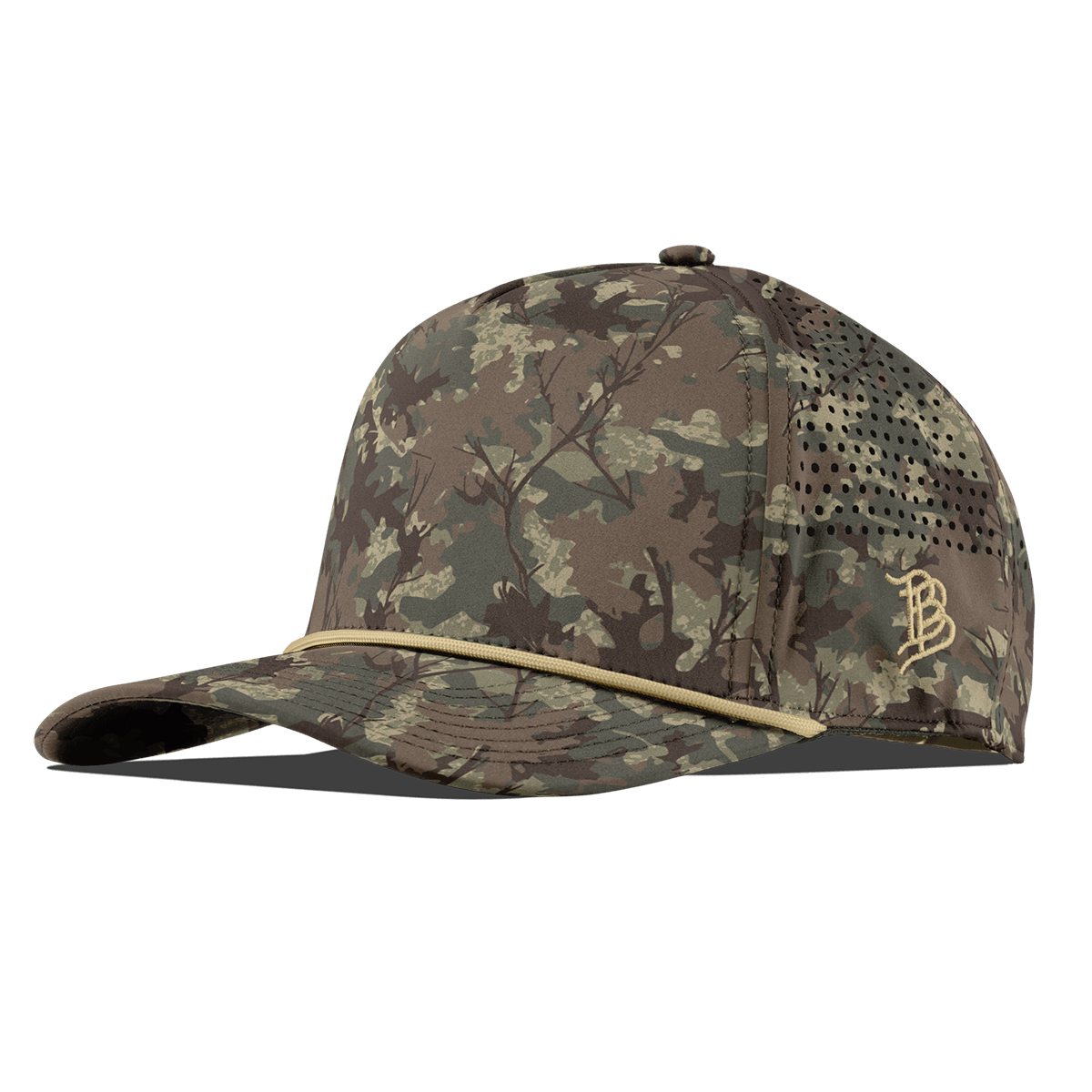 Bare Curved 5 Panel Rope Timber Camo