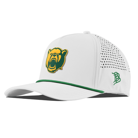 Baylor University "Baylor Bear" Curved 5 Panel Rope White + Kelly Green Rope