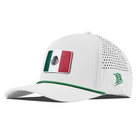 Fiesta Flag Curved 5 Panel Rope White + Kelly Green Rope