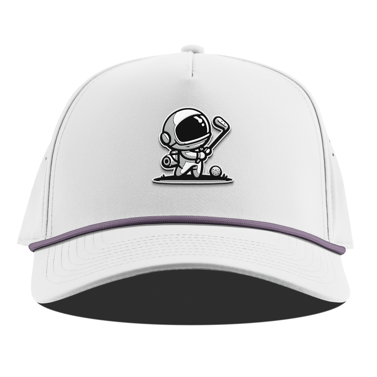 Moon Shot Curved 5 Panel Rope White + Purple Rope