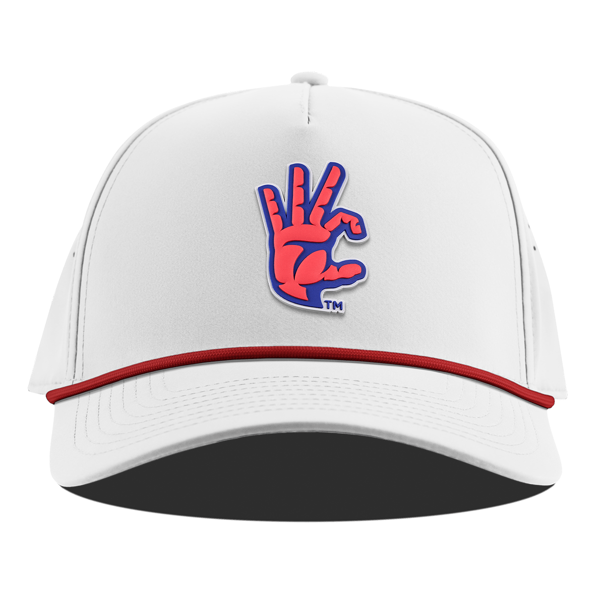University of Arizona "Arizona WC" Curved 5 Panel Rope White + Red Rope