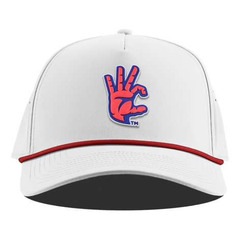 University of Arizona "Arizona WC" Curved 5 Panel Rope White + Red Rope