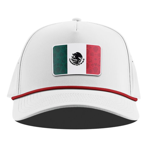 Fiesta Flag Curved 5 Panel Rope White + Red Rope