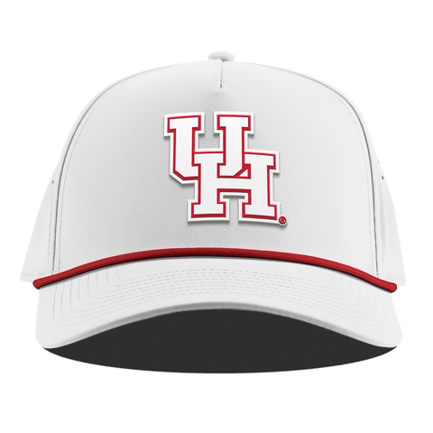 University of Houston "Houston Block" Curved 5 Panel Rope White + Red Rope