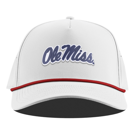 University of Mississippi "Ole Miss Navy Script" Curved 5 Panel Rope