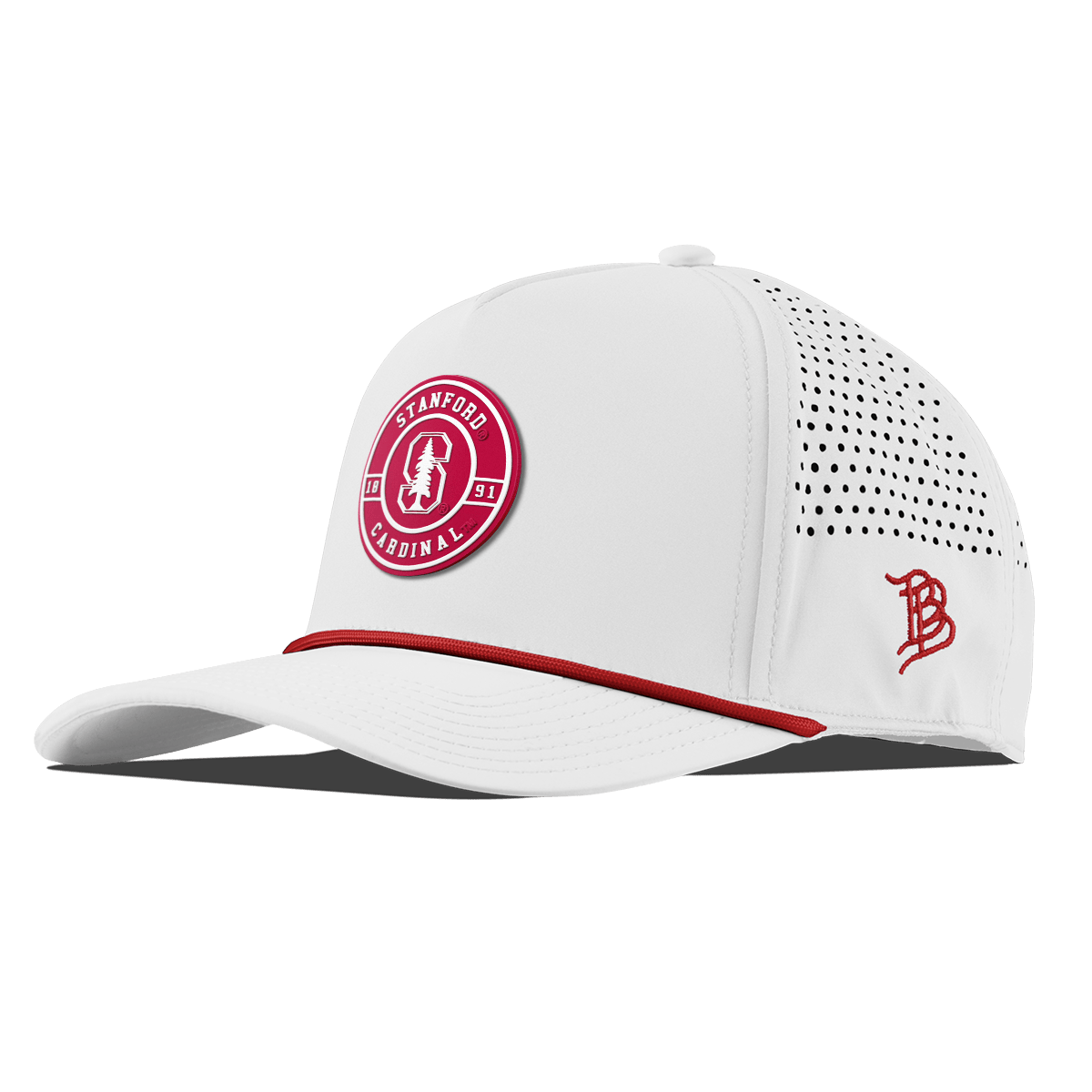 Stanford University "Stanford Seal" Curved 5 Panel Rope White + Red Rope