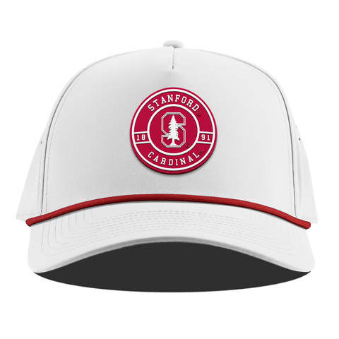 Stanford University "Stanford Seal" Curved 5 Panel Rope White + Red Rope