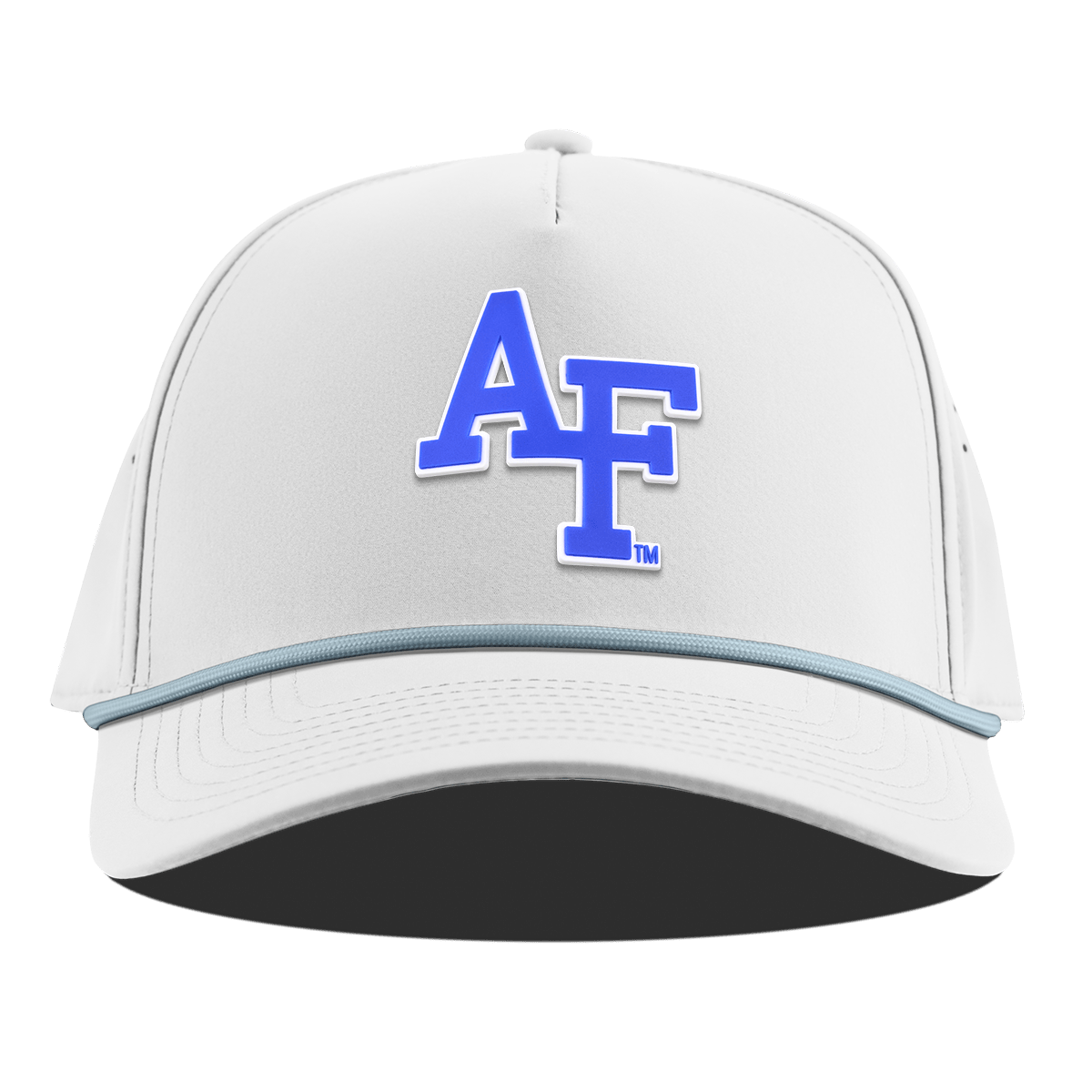 Air Force "Air Force Academy Block" Curved 5 Panel Rope White + Sky Blue Rope