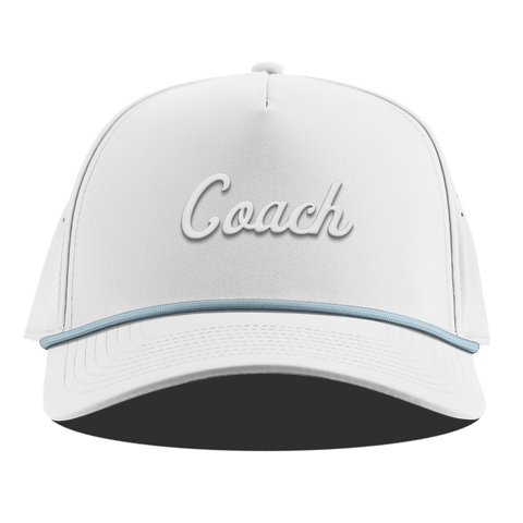 Coach Curved 5 Panel Rope (White Script)