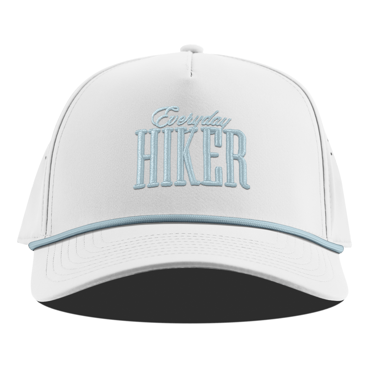 Everyday Hiker Curved 5 Panel Rope White + Sky Blue Rope