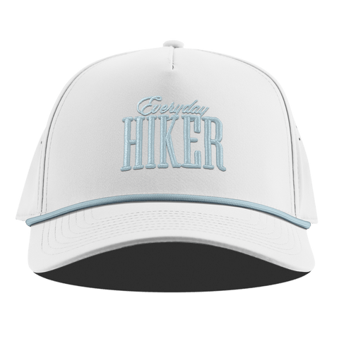 Everyday Hiker Curved 5 Panel Rope White + Sky Blue Rope