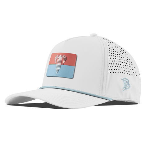 Kansas City Flag Curved 5 Panel Rope White + Sky Blue Rope
