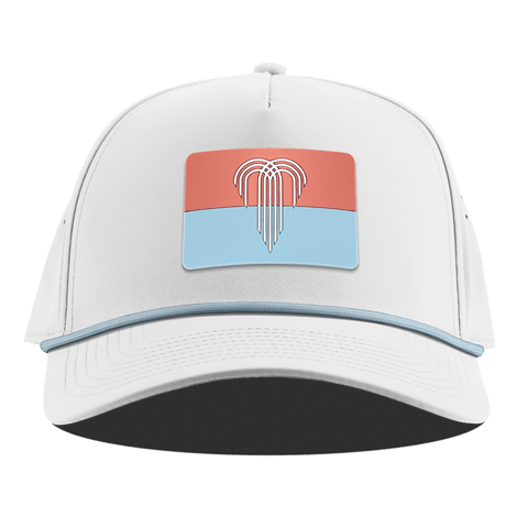 Kansas City Flag Curved 5 Panel Rope White + Sky Blue Rope