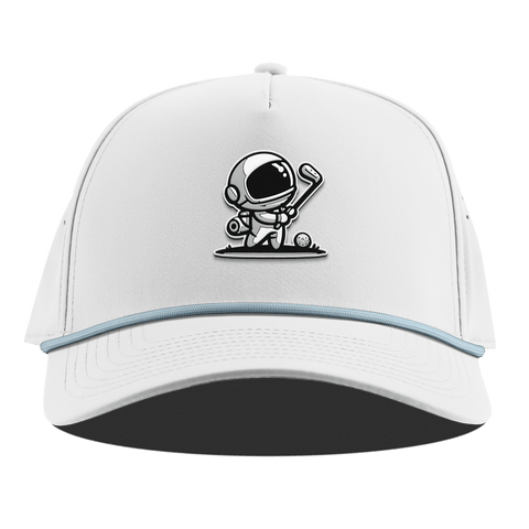Moon Shot Curved 5 Panel Rope White + Sky Blue Rope