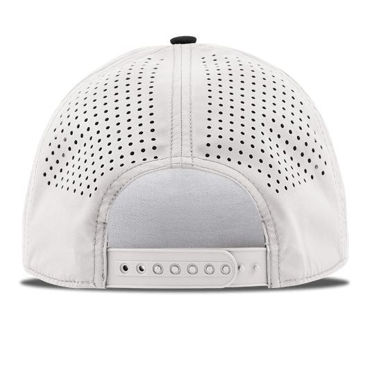 branded. Curved 5 Panel Rope White/Black