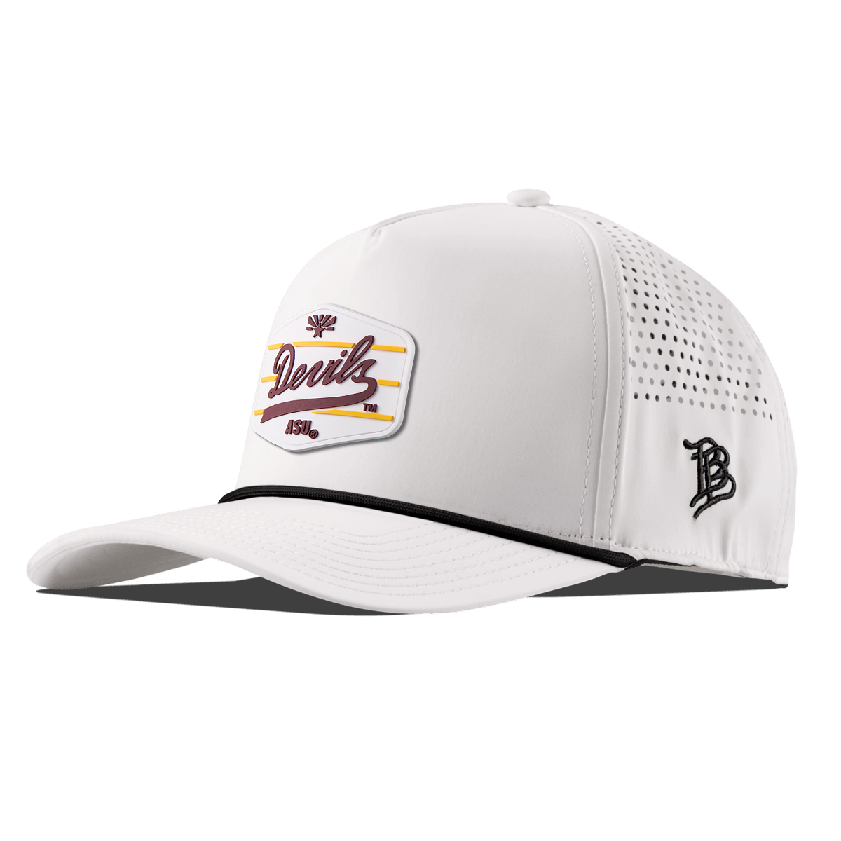 Arizona State University "ASU Devils" Curved 5 Panel Rope White
