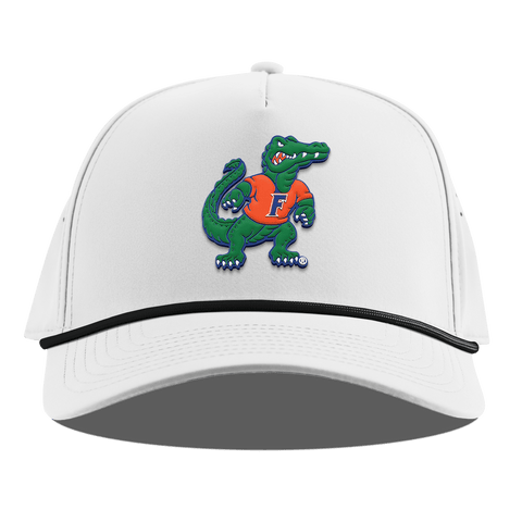 University of Florida "Albert The Gator" Curved 5 Panel Rope White