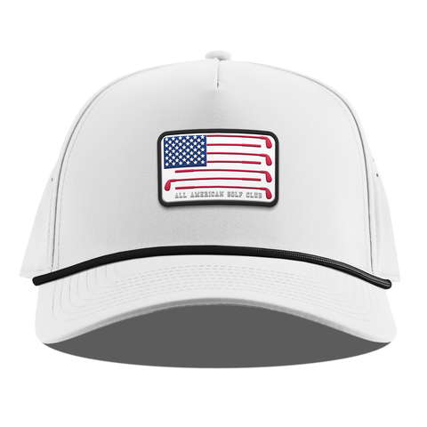 Hailey Ostrom "All American Golf Club" Curved 5 Panel Rope White
