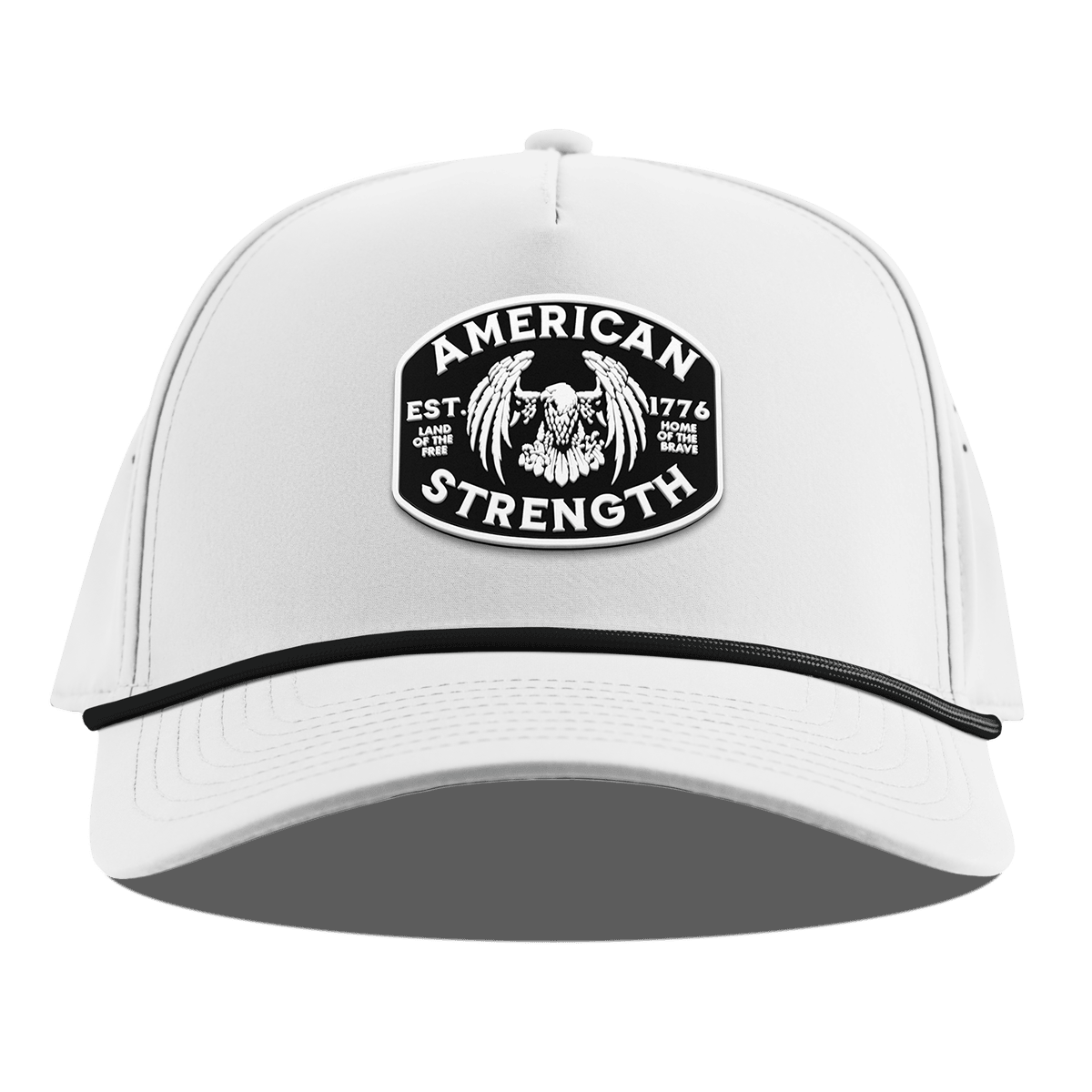 American Strength Curved 5 Panel Rope White