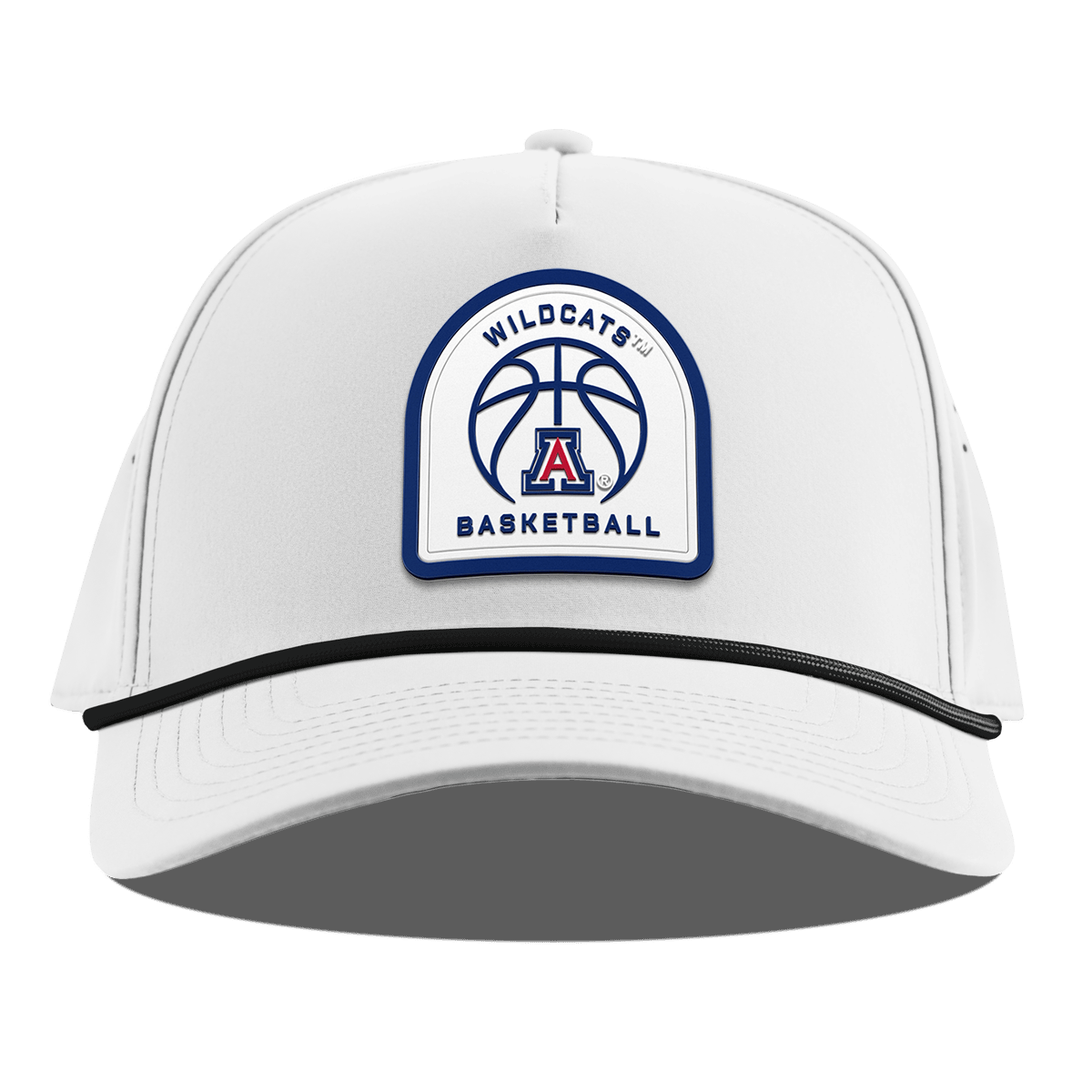 University of Arizona "Arizona Basketball" Curved 5 Panel Rope White