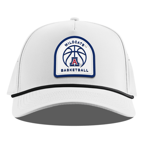 University of Arizona "Arizona Basketball" Curved 5 Panel Rope White