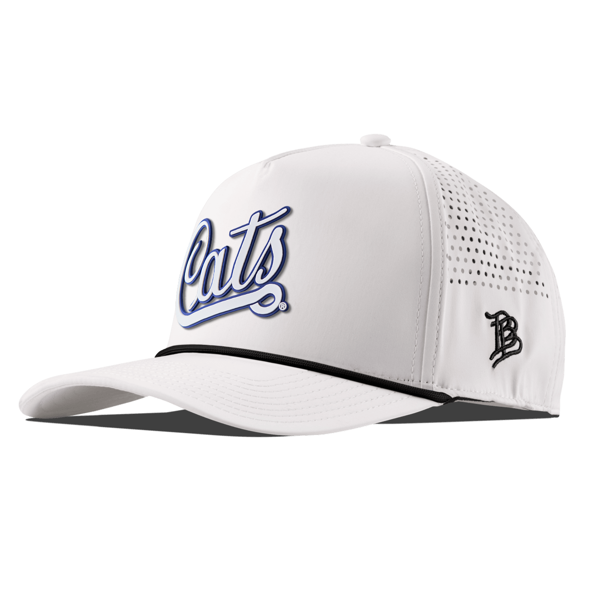 University of Arizona "Arizona Cats Script" Curved 5 Panel Rope White