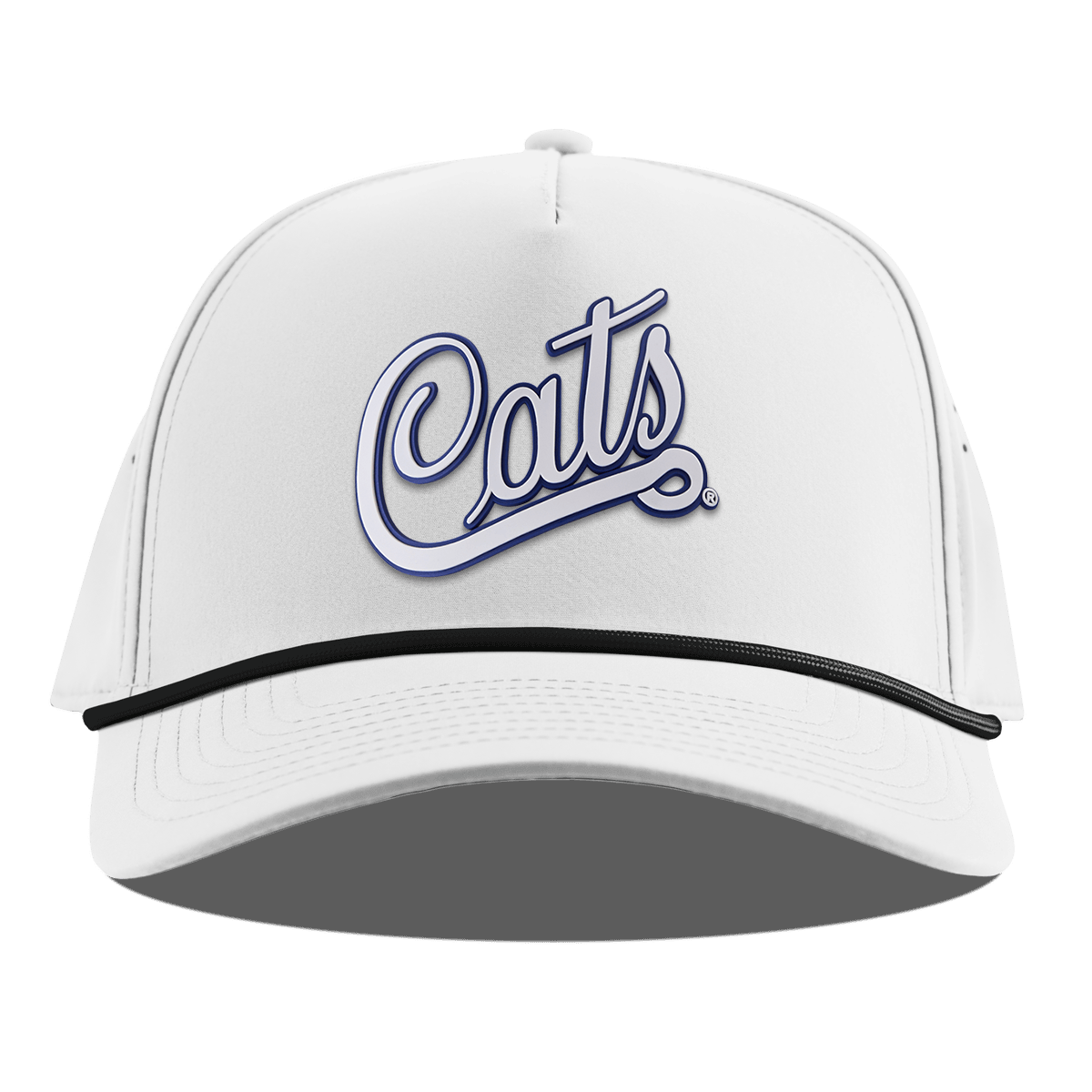 University of Arizona "Arizona Cats Script" Curved 5 Panel Rope White
