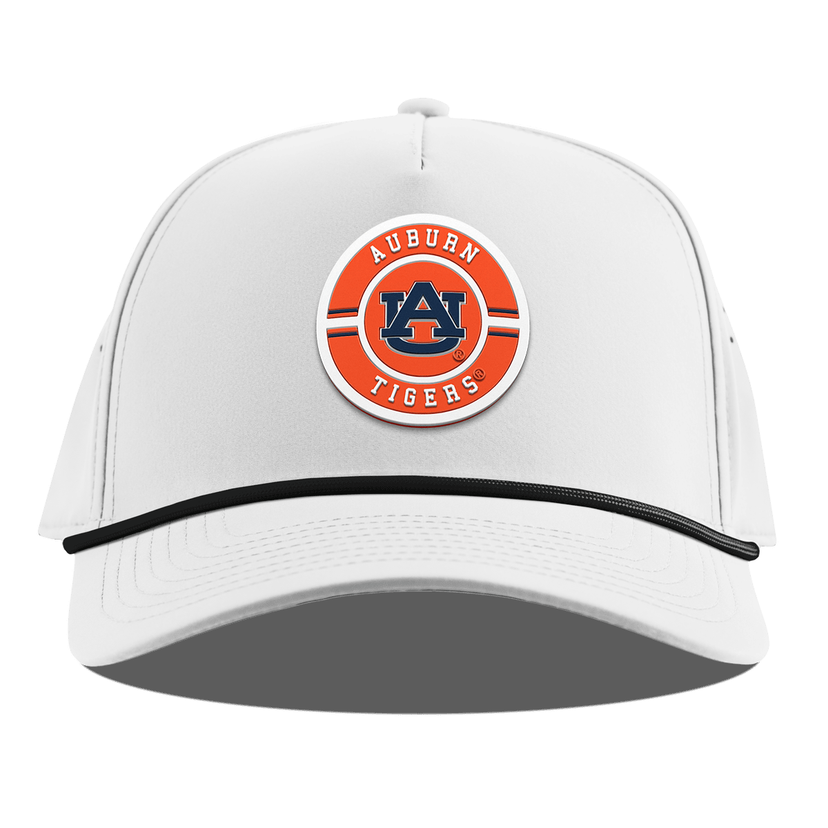 Auburn University "Auburn Seal" Curved 5 Panel Rope White