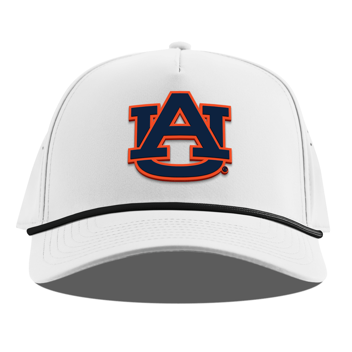 Auburn University "Auburn Team Logo" Curved 5 Panel Rope White