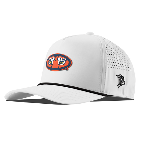 Auburn University "Auburn Tiger Eyes" Curved 5 Panel Rope White