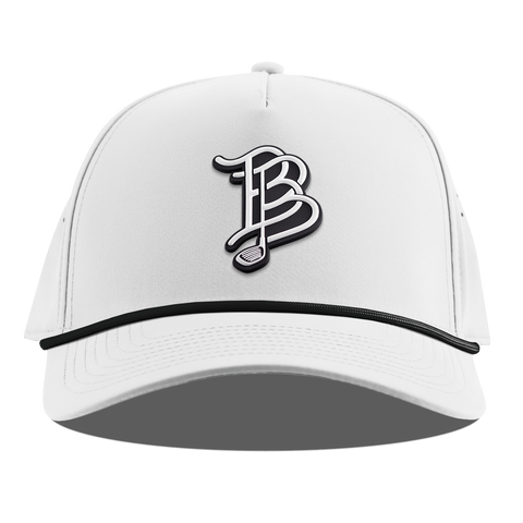 BB Golf Cutout PVC Curved 5 Panel Rope White
