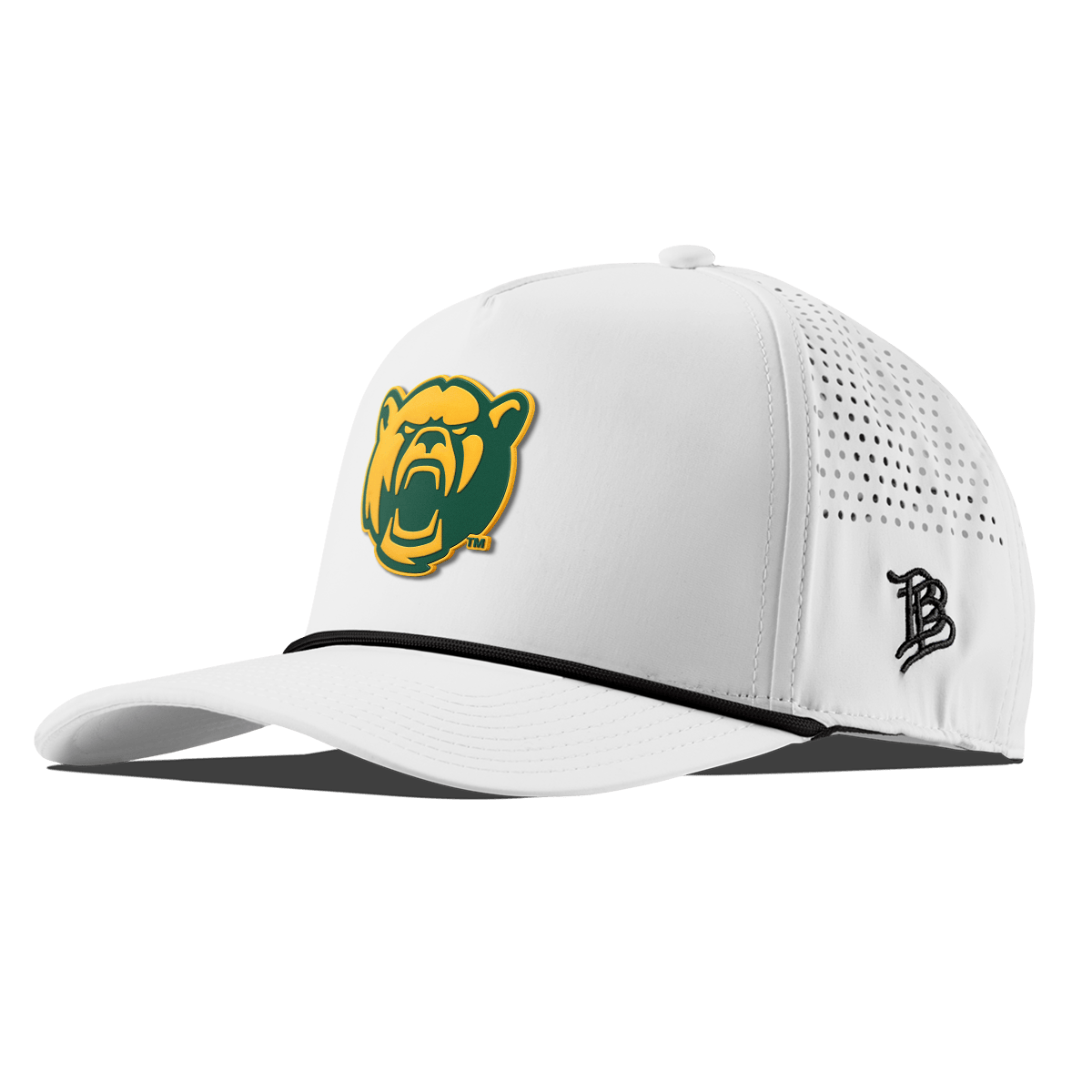 Baylor University "Baylor Bear" Curved 5 Panel Rope White