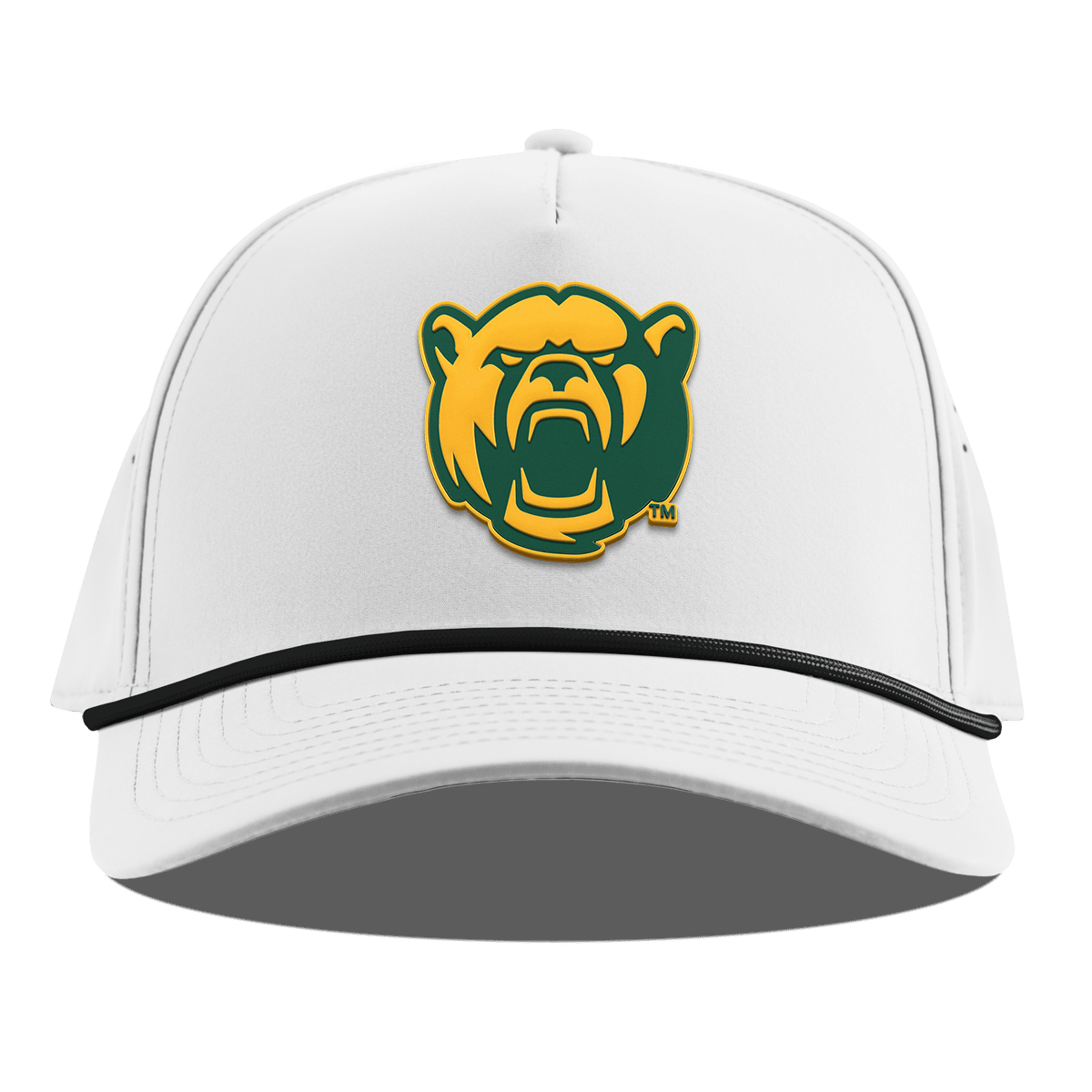 Baylor University "Baylor Bear" Curved 5 Panel Rope White