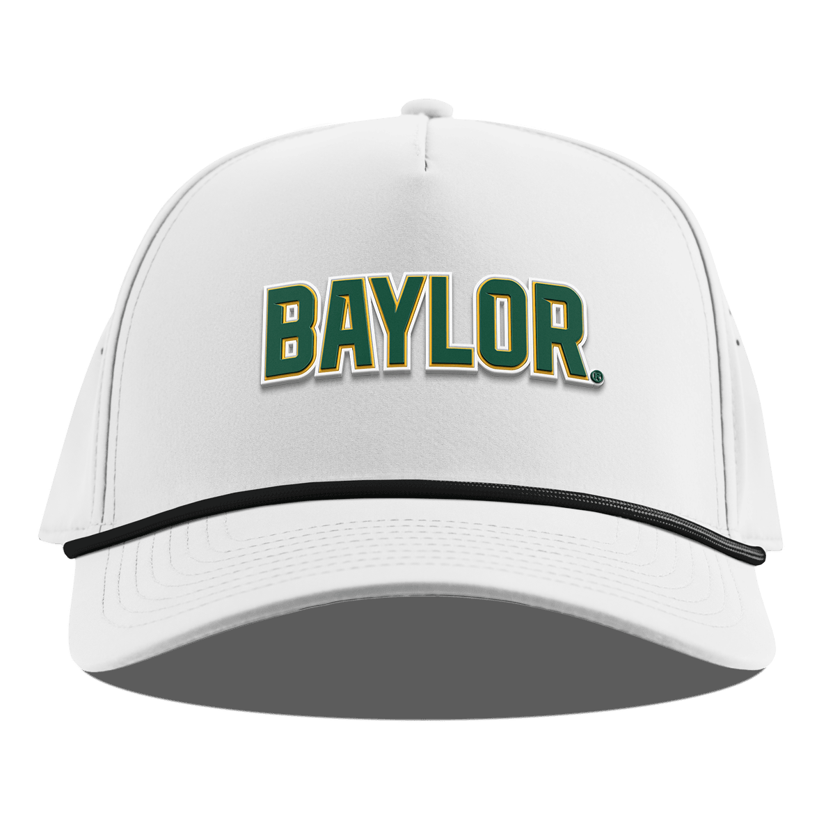 Baylor University "Baylor Block" Curved 5 Panel Rope White