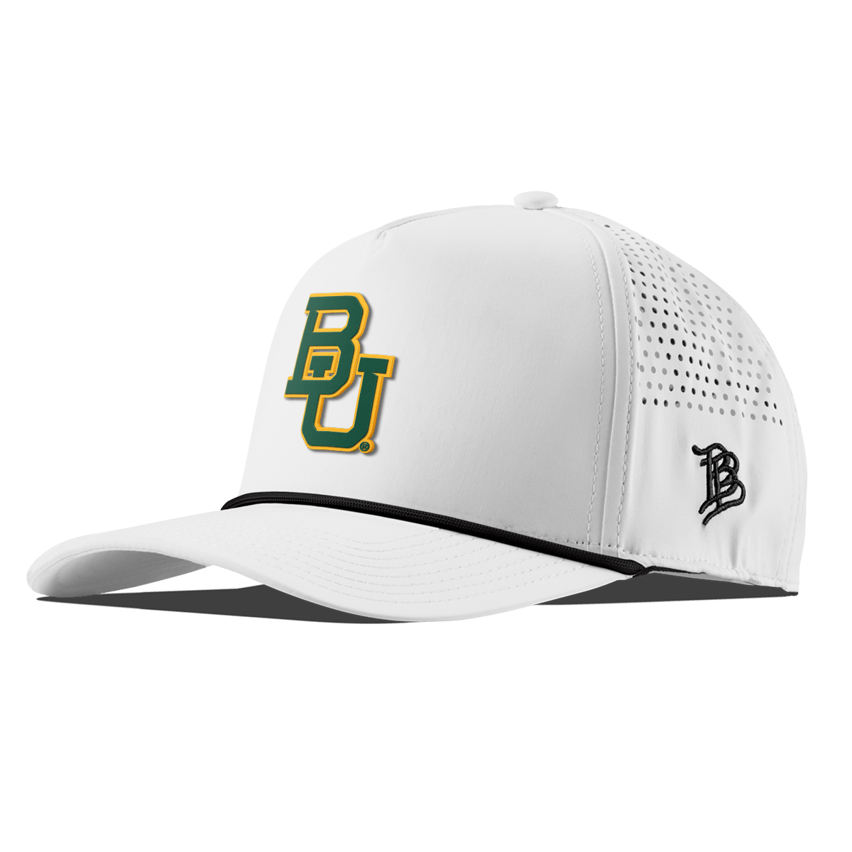 Baylor University "Baylor Team Logo" Curved 5 Panel Rope White