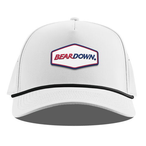 University of Arizona "Bear Down Arizona" Curved 5 Panel Rope White