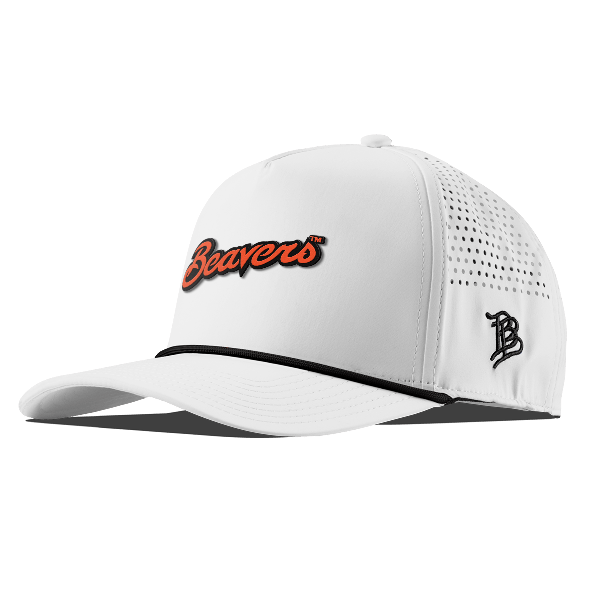 Oregon State University "Beavers Script" Curved 5 Panel Rope White