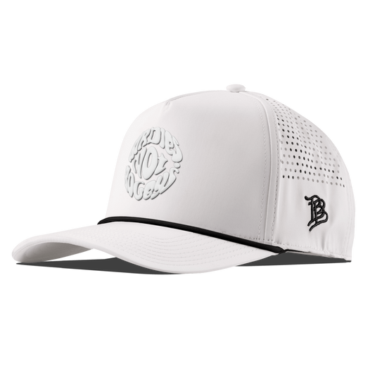 Birdies Not Bogeys® Curved 5 Panel Rope White