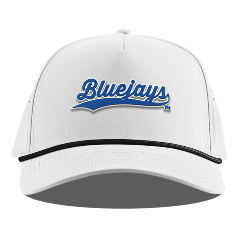 Creighton University "Bluejays Script" Curved 5 Panel Rope White