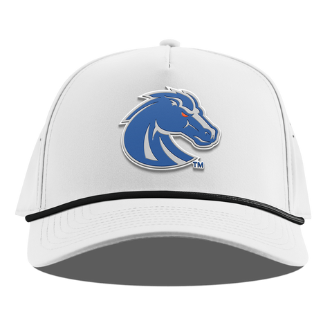 Boise State University "Boise State Broncos Gray" Curved 5 Panel Rope White
