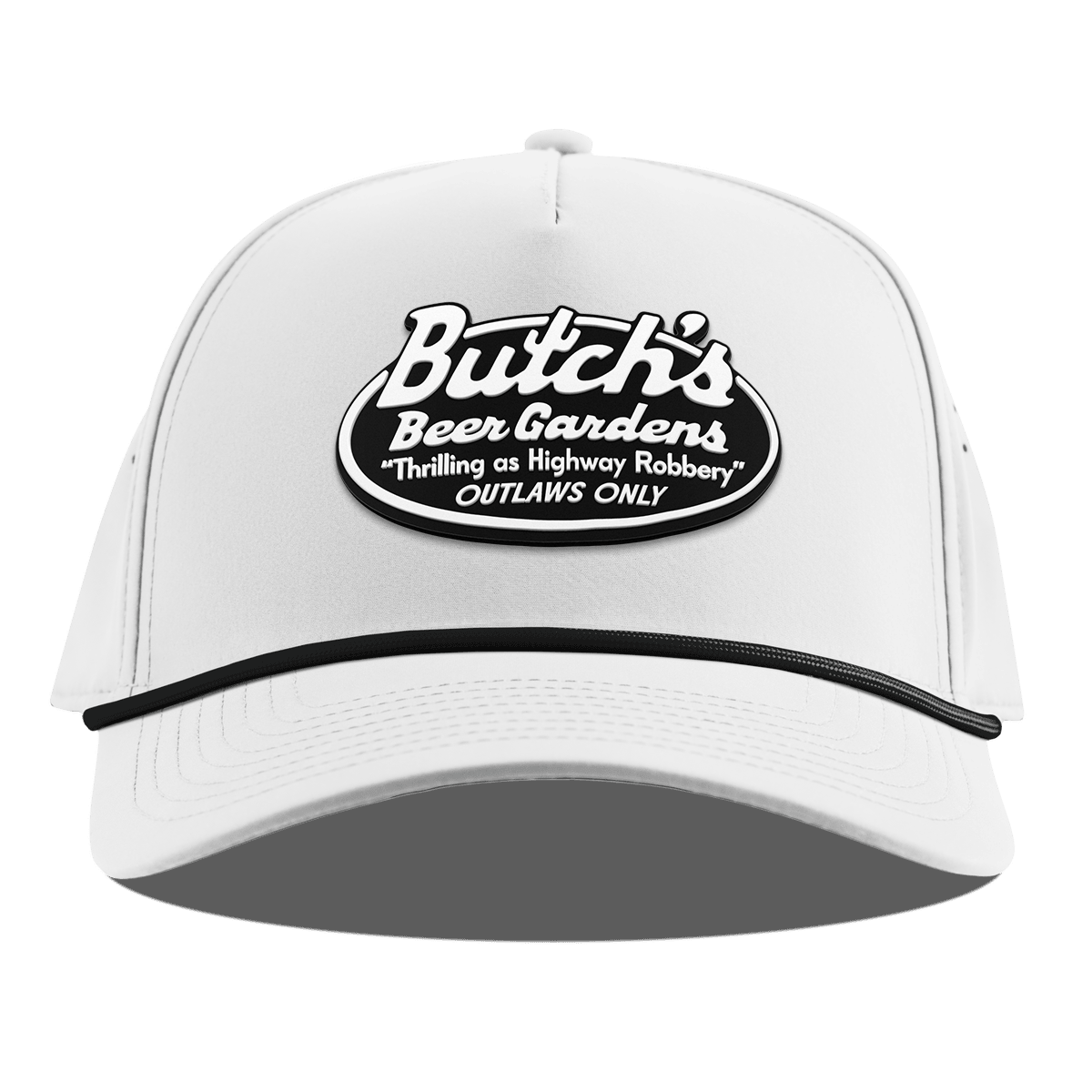 Butch’s Beer Garden Curved 5 Panel Rope White