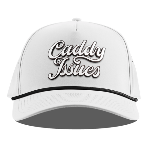 Caddy Issues Script Curved 5 Panel Rope White
