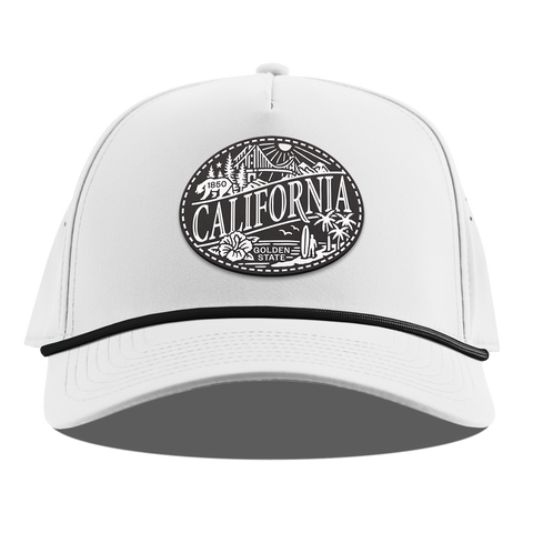 California Traveler Curved 5 Panel Rope White