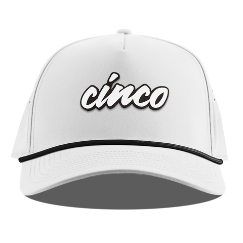Cinco Script Curved 5 Panel Rope White