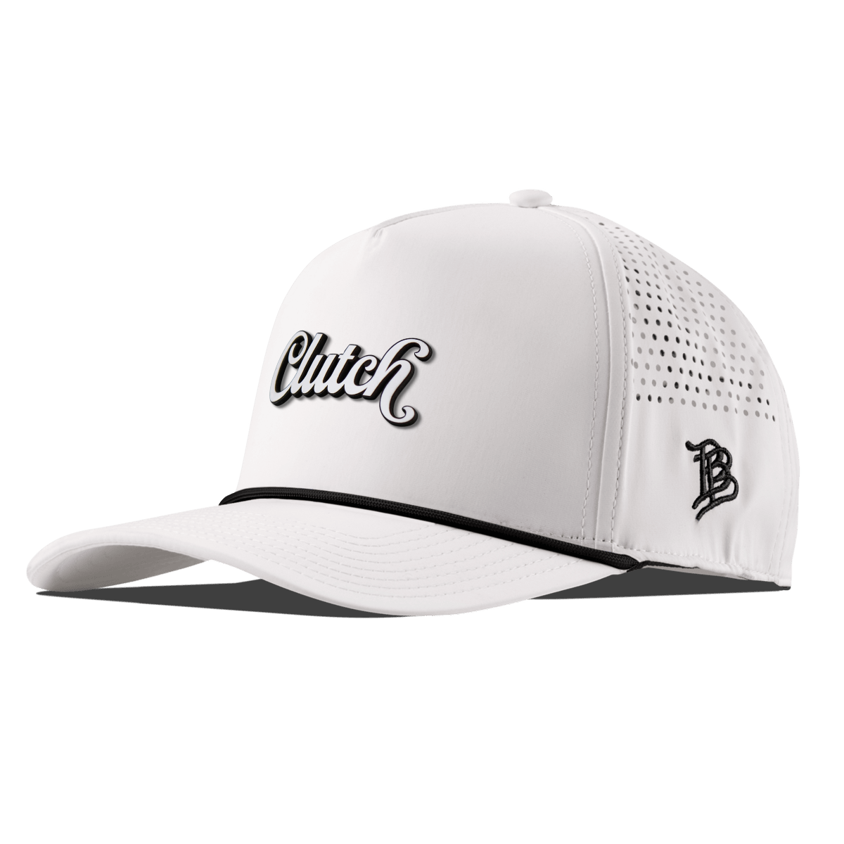 Clutch Script Curved 5 Panel Rope White