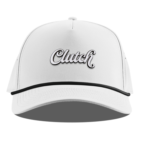 Clutch Script Curved 5 Panel Rope White