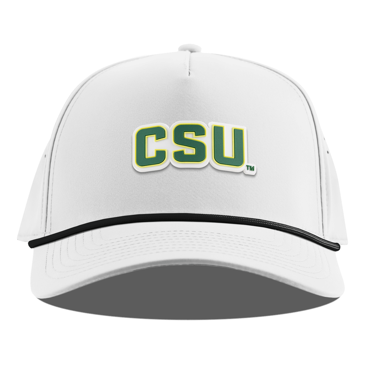 Colorado State University "Colorado State Block" Curved 5 Panel Rope White