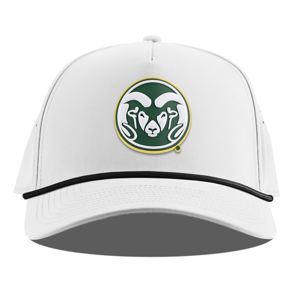 Colorado State University "Colorado State Team Logo" Curved 5 Panel Rope White