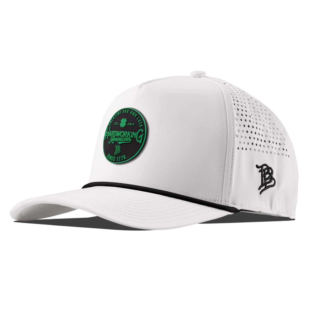 Create Your Luck Curved 5 Panel Rope Back White