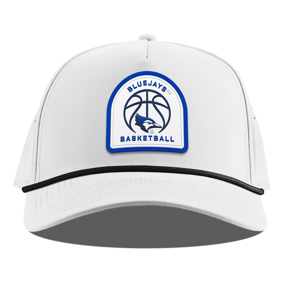 Creighton University "Creighton Basketball" Curved 5 Panel Rope White